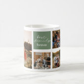 家族の写真と家族の引用文コーヒーマグ コーヒーマグカップ (中央)