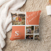 家族の写真と家族引用文枕 クッション (ブランケット)