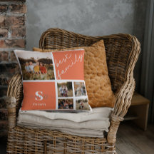 家族の写真と家族引用文枕