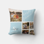 家族の写真と家族引用文枕 クッション (正面)