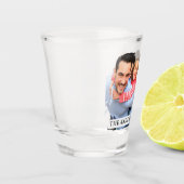 家族の写真と文字の作成 ショットグラス (左)