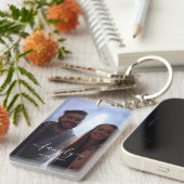 家族の写真と文字2フォトコラージュ キーホルダー (正面右)