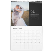 家族の写真と詩を心に留める カレンダー (2月 2026)