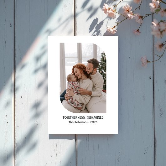 家族の写真のクリスマスを思い起こさせた一体感 シーズンカード