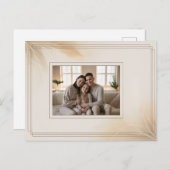 家族の写真のクリスマスカード シーズンポストカード (正面/裏面)