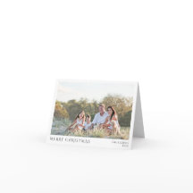 家族の写真のクリスマスグリーティング