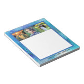 家族の写真のコラージュの水色を作成する ノートパッド (アングル)