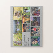 家族の写真のコラージュを作成する ジグソーパズル (縦)