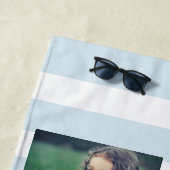 家族の写真のコラージュを作成する ビーチタオル (インサイチュ)