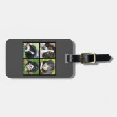 家族の写真のコラージュを作成する ラゲッジタグ (正面横)