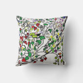 家族の写真のコラージュを作成モノグラムの クッション (裏面)