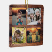 家族の写真のコラージュを作成ユニーク セラミックオーナメント (右)
