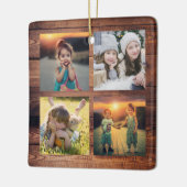 家族の写真のコラージュを作成ユニーク セラミックオーナメント (左)