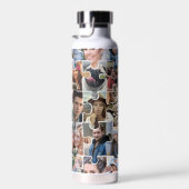 家族の写真のコラージュカスタム24写真パズルの形状 ウォーターボトル (右面)