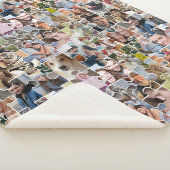 家族の写真のコラージュカスタム24写真パズルの形状 シェルパブランケット (3/4)