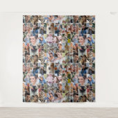 家族の写真のコラージュカスタム24写真パズルの形状 タペストリー (正面)