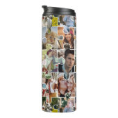 家族の写真のコラージュカスタム24写真パズルの形状 タンブラー (回転右)