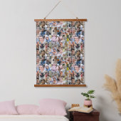 家族の写真のコラージュカスタム24写真パズルの形状 吊り下げ型タペストリー (寝室)