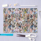 家族の写真のコラージュカスタム24写真パズルの形状 薄葉紙 (クラフト)