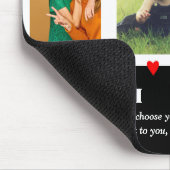 家族の写真のコラージュパーソナライズされた マウスパッド (コーナー)