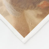 家族の写真のコラージュ名 フリースブランケット (角)