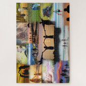 家族の写真のコラージュ ジグソーパズル (縦)