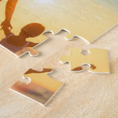 家族の写真のコラージュ ジグソーパズル (側面)