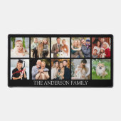 家族の写真のコラージュ – 色の選択 デスクマット (正面)