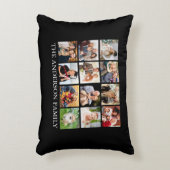 家族の写真のコラージュ – 色を選択 アクセントクッション (正面(垂直))