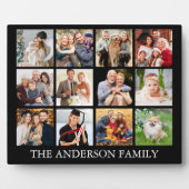 家族の写真のコラージュ – 色を選択 フォトプラーク (正面)