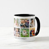 家族の写真のコラージュ – 色を選択 マグカップ (正面右)