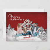 家族の写真のユニーククリスマス「BE THERE」 シーズンカード (正面)