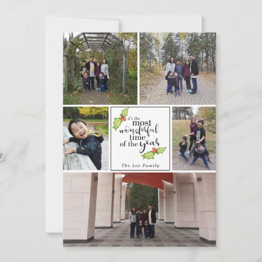 家族の写真の中で最も素晴らしい時間 シーズンカード (正面)