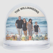 家族の写真の冬のシーン縁どライト (正面)