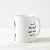 家族の写真の名前Mag コーヒーマグカップ (正面右)