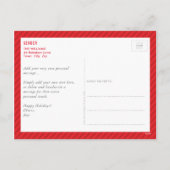 家族の写真の喜びシンプルのはっきりしたモダンカラフル シーズンポストカード (裏面)