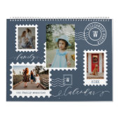 家族の写真の思い出おもしろい配送切手 カレンダー (カバー)
