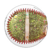 家族の写真の父とベビー 野球ボール (正面左)