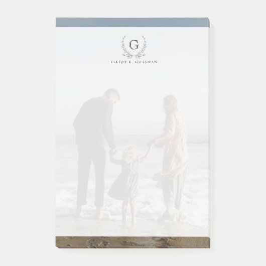 家族の写真の背景|モカスタムノグラム ポストイット (正面)