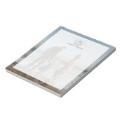 家族の写真の背景 |モノグラカスタムム ノートパッド (回転)