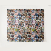 家族の写真をコラージュ オーダーメイド 24枚 ジグソーパズル 形状 タペストリー (正面(横))