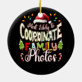 家族の写真をコーディネートする可能性が最も高いクリスマス セラミックオーナメント (裏面)