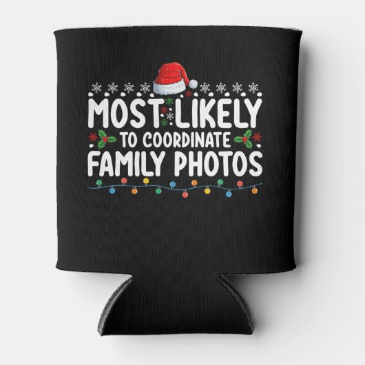 家族の写真をコーディネートする可能性が最も高いクリスマス 缶クーラー (正面)