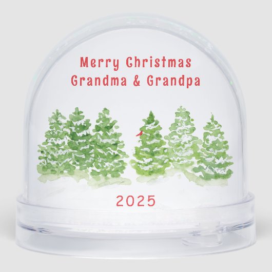 家族の写真をパーソナライズ冬の木 (裏面)