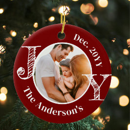 家族の写真を世界のミニマルモダンリストに セラミックオーナメント