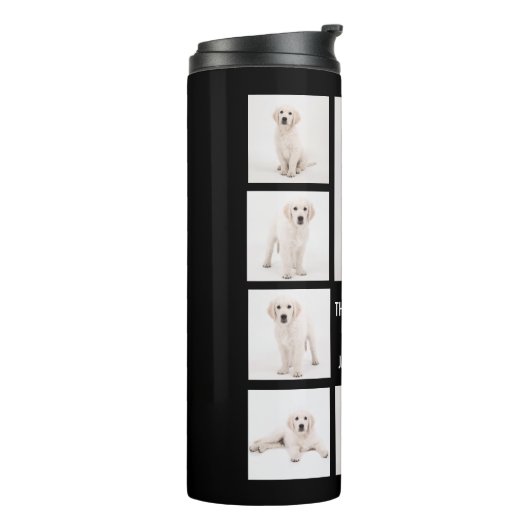 家族の写真を作成フォトコラージュ8枚の写真 タンブラー (回転左)