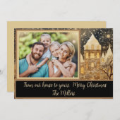 家族の写真を使ったホリデーカード シーズンカード (正面/裏面)