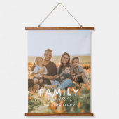 家族の写真を保存 吊り下げ型タペストリー (正面)
