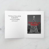 家族の写真を入れて, デコレーションされた木, シーズンカード (内部)