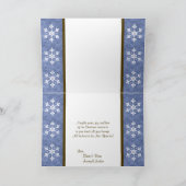 家族の写真を挿入したクリスマスカード シーズンカード (内部)